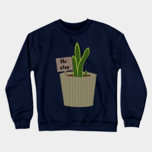 No step on snek gadsden meme snake plant Crewneck Sweatshirt